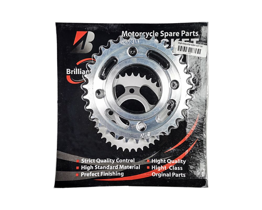 Dişli Arka 45# 428H 31T CG CG Grubu CG Grubu Fiyatı | Merpa Motor | merpamotor.com | merpamotor | Motosiklet Yedek Parça Toptancısı